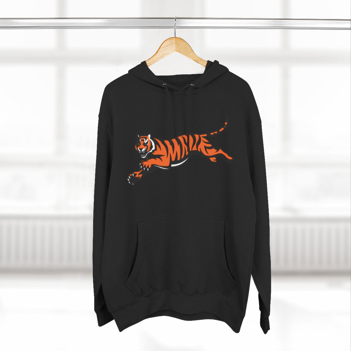 Andreco B. Three-Panel Bengals Fleece Hoodie (Top)