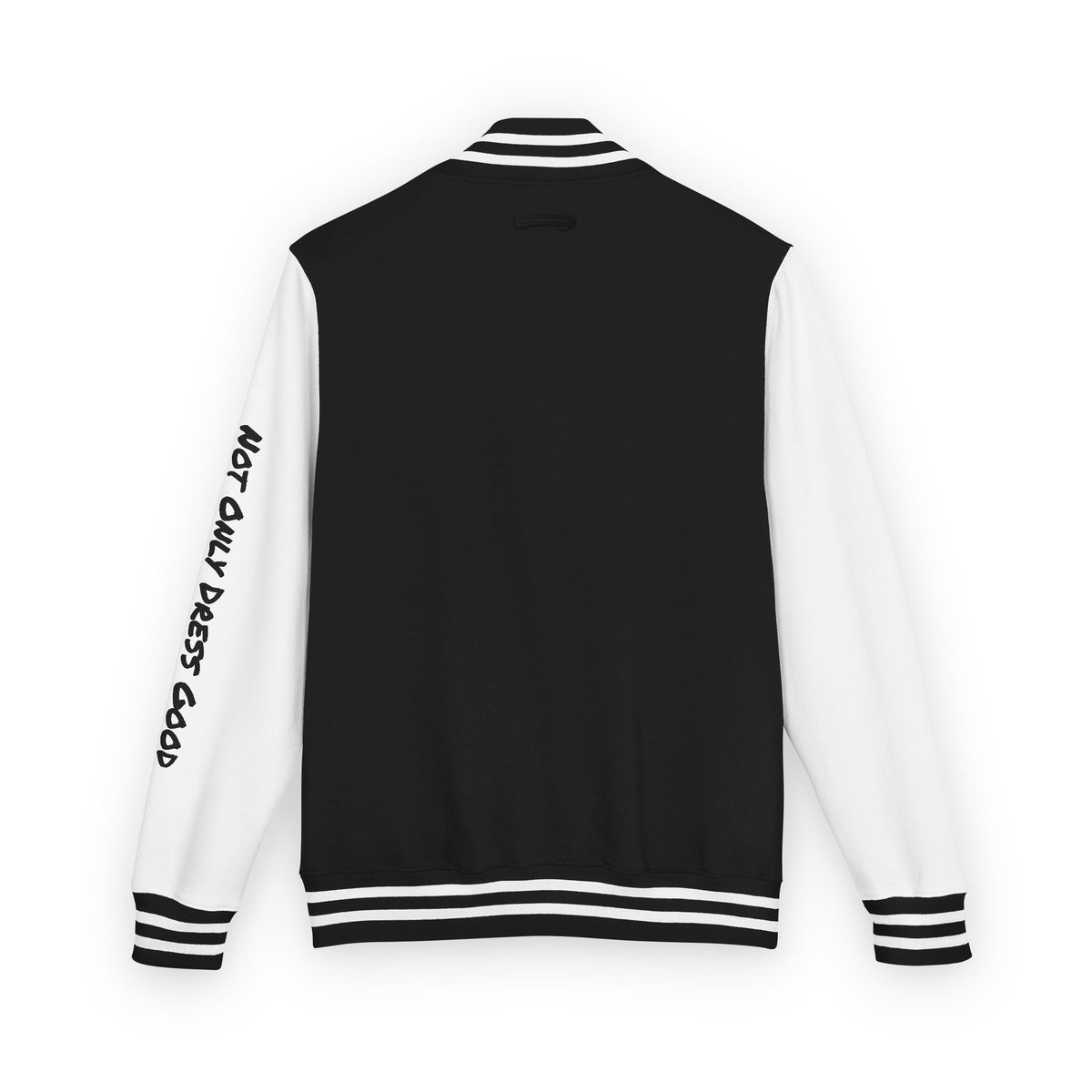 Andreco B. Letterman Jacket — 'Fast Class' Black & White Varsity Bomber