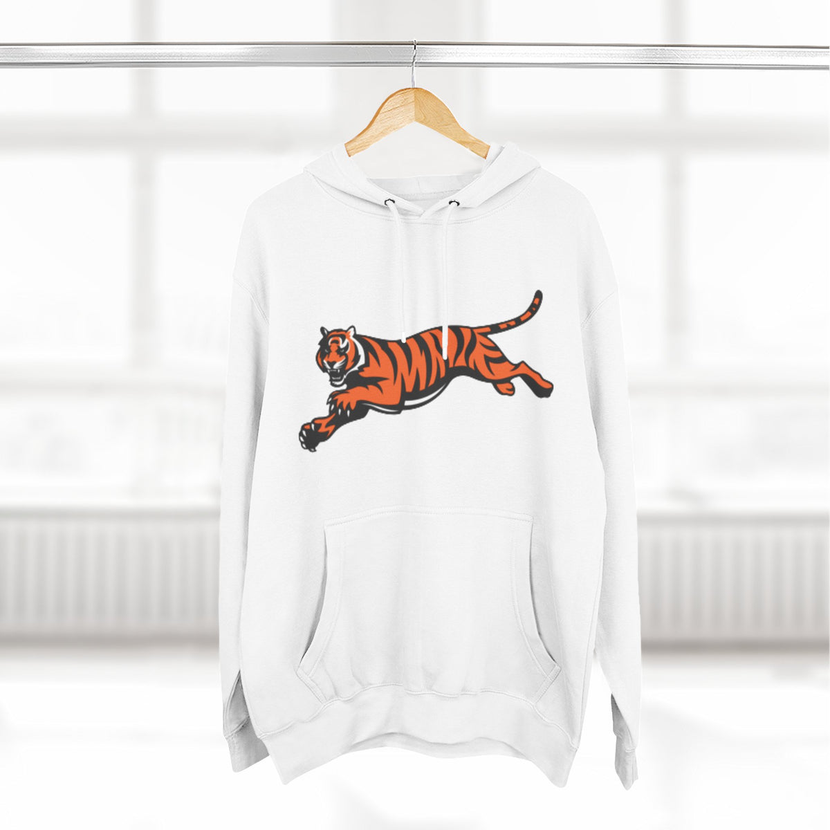 Andreco B.Three-Panel Bengals Fleece Hoodie (white)