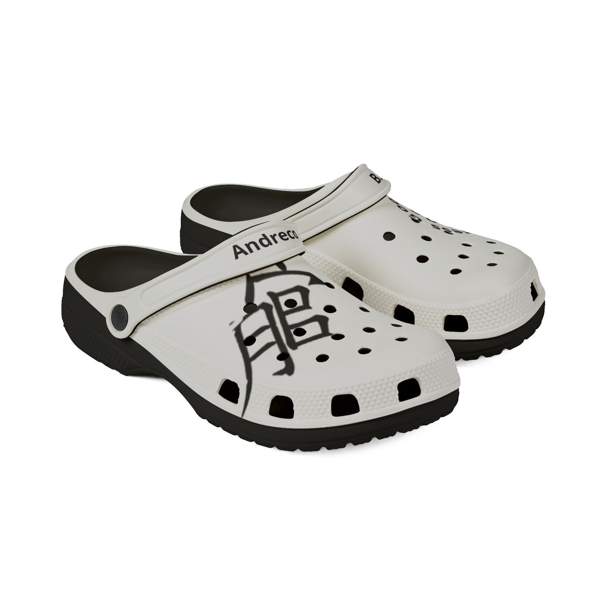 Andreco B. Gray/Blk Foam Clogs