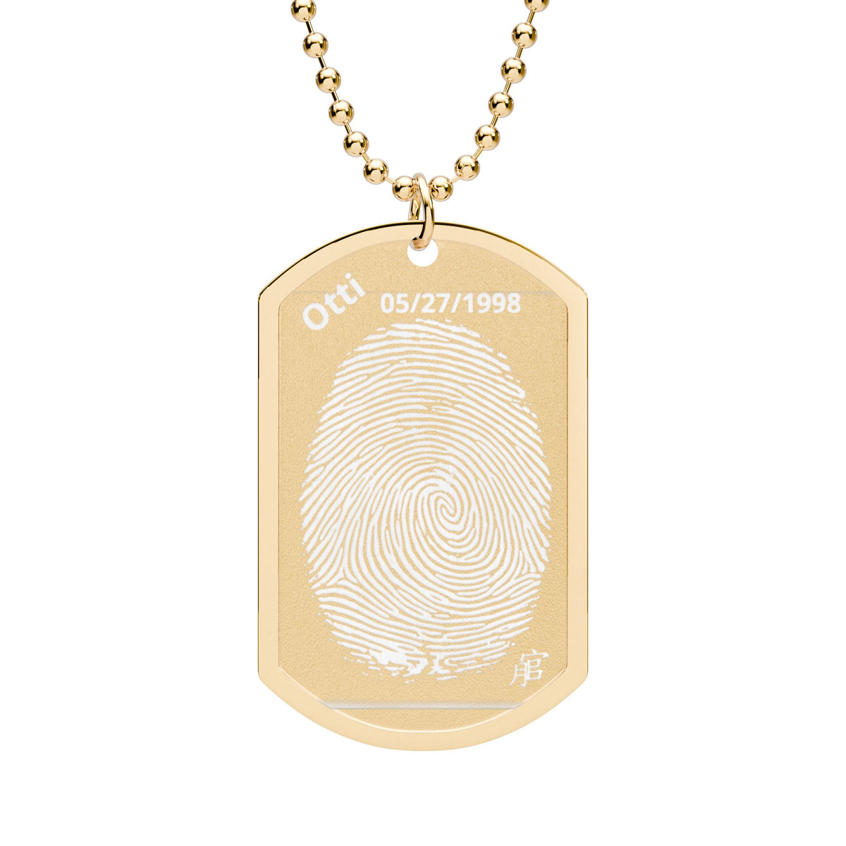 Andreco B. Dog Tag Necklace — Custom Engraved