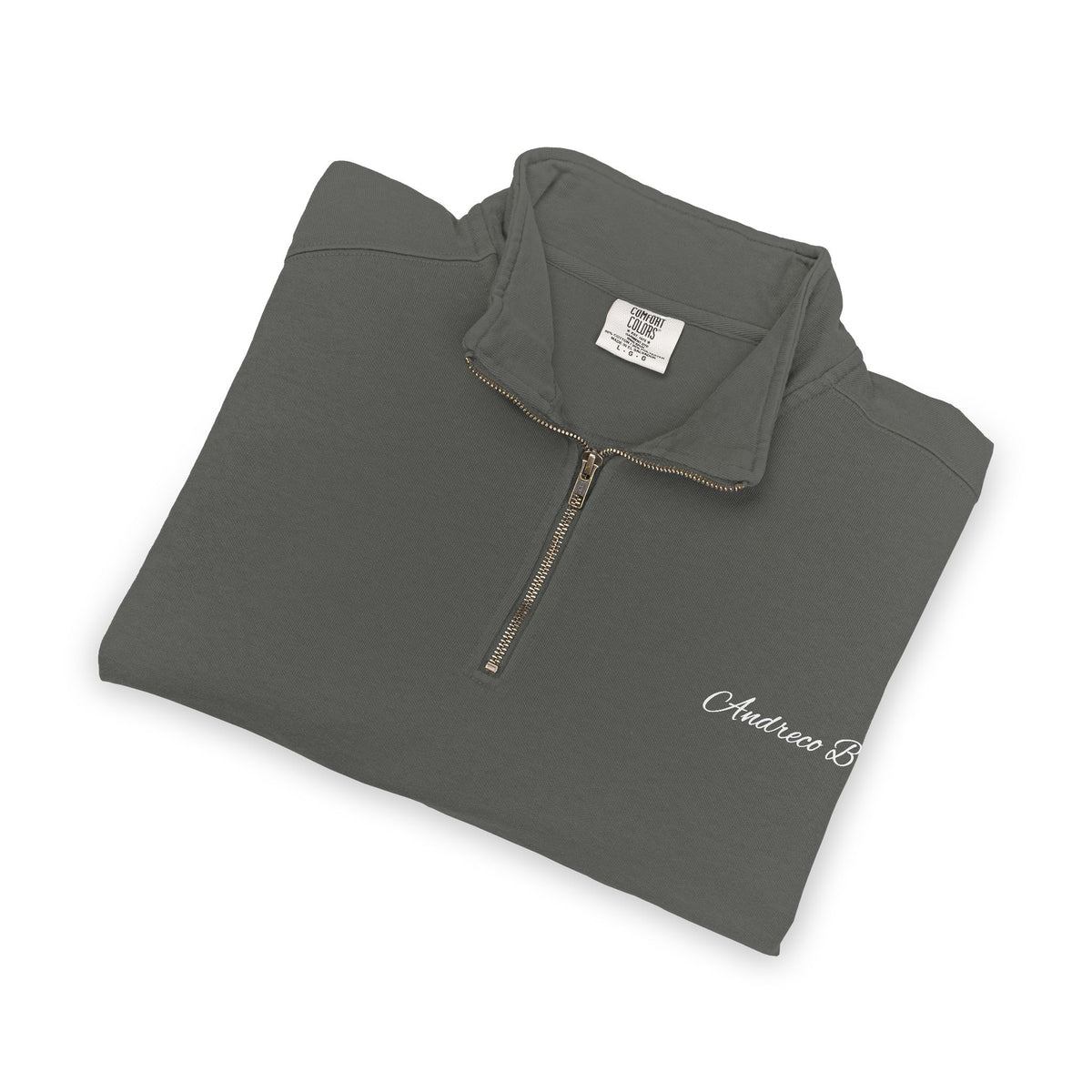 Andreco B. (Embrace The Gray) Quarter-Zip Sweatshirt – Beard Logo, Vintage Outdoor Vibe