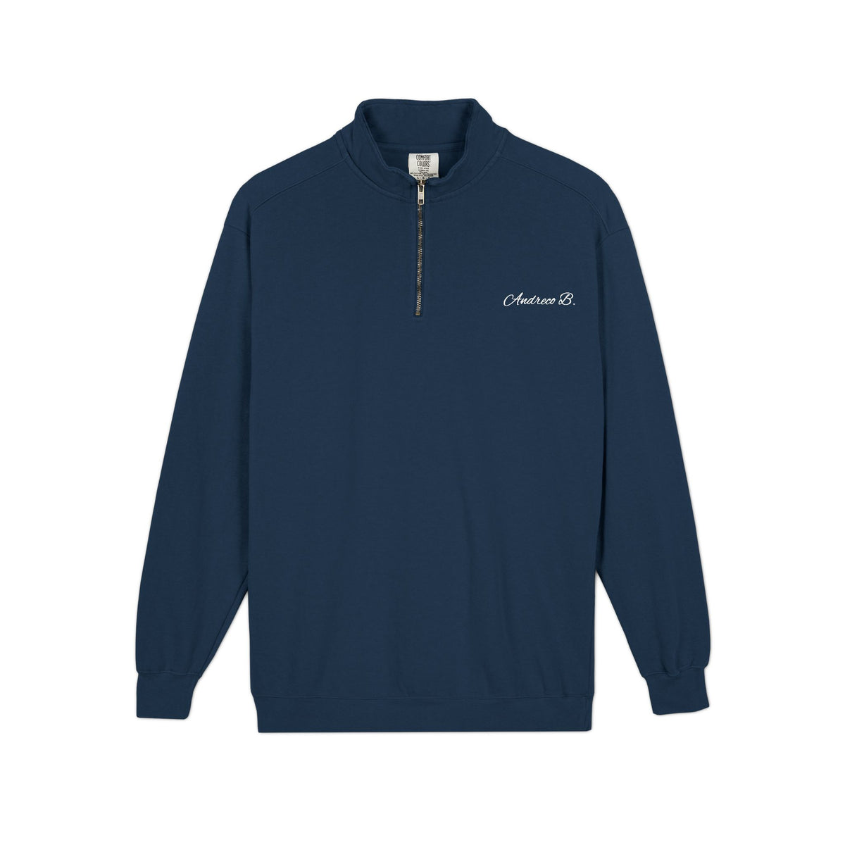 Andreco B. (Embrace The Gray) Quarter-Zip Sweatshirt – Beard Logo, Vintage Outdoor Vibe