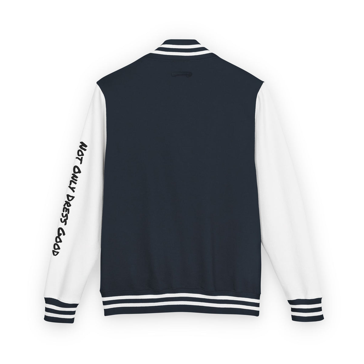 Andreco B. Letterman Jacket — 'Fast Class' Black & White Varsity Bomber