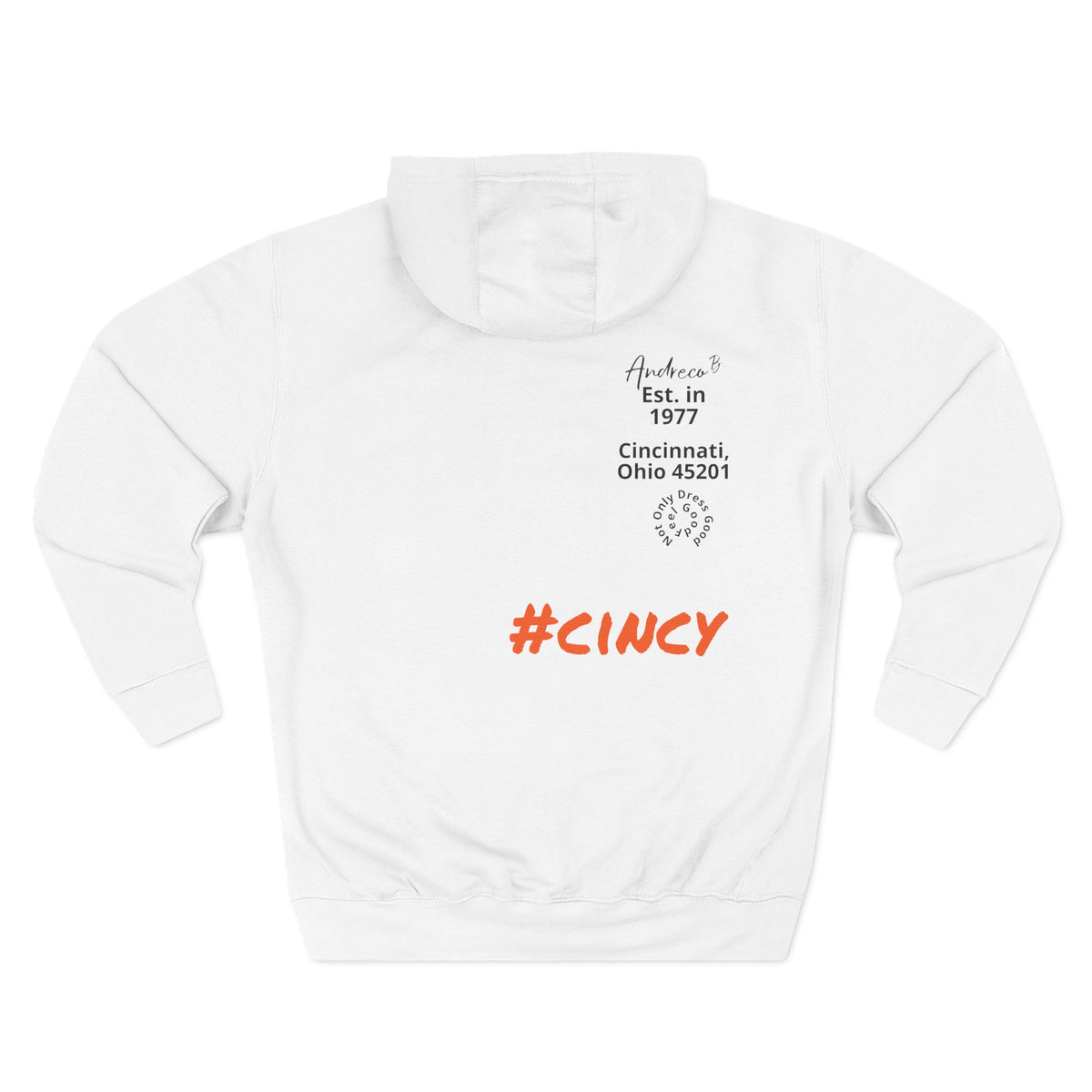 Andreco B.Three-Panel Bengals Fleece Hoodie (white)