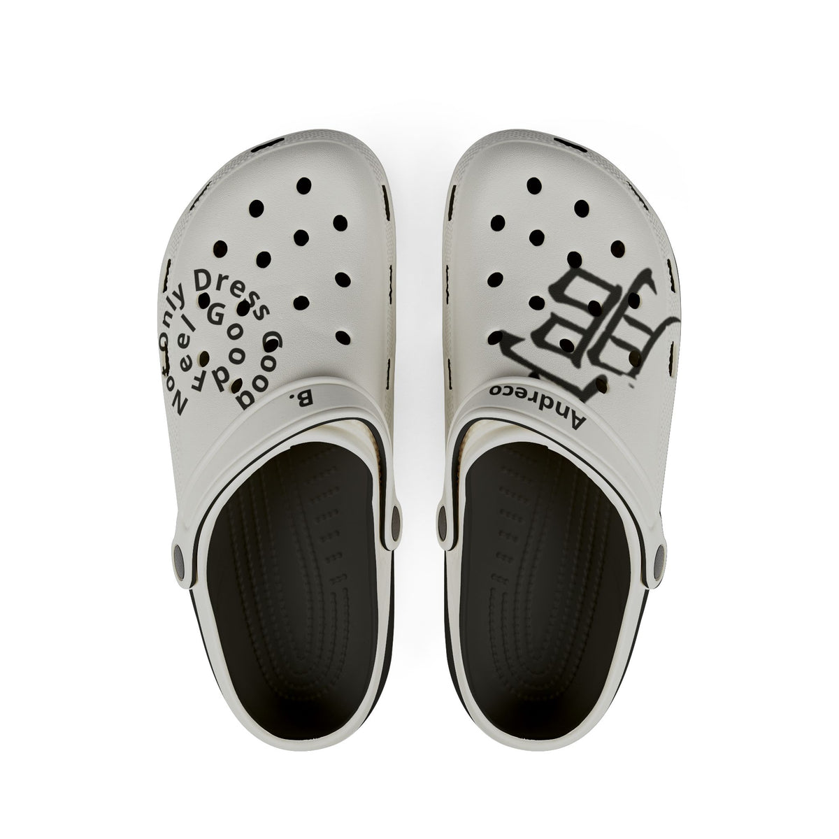 Andreco B. Gray/Blk Foam Clogs
