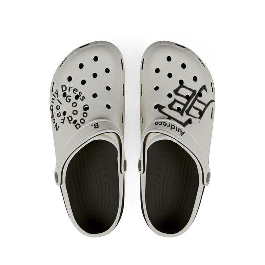 Andreco B. Gray/Blk Foam Clogs