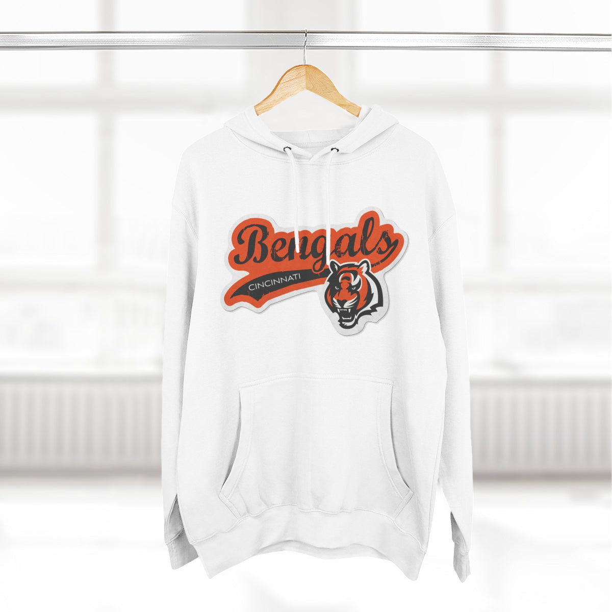 Andreco B.Three-Panel Bengals Fleece Hoodie (white)