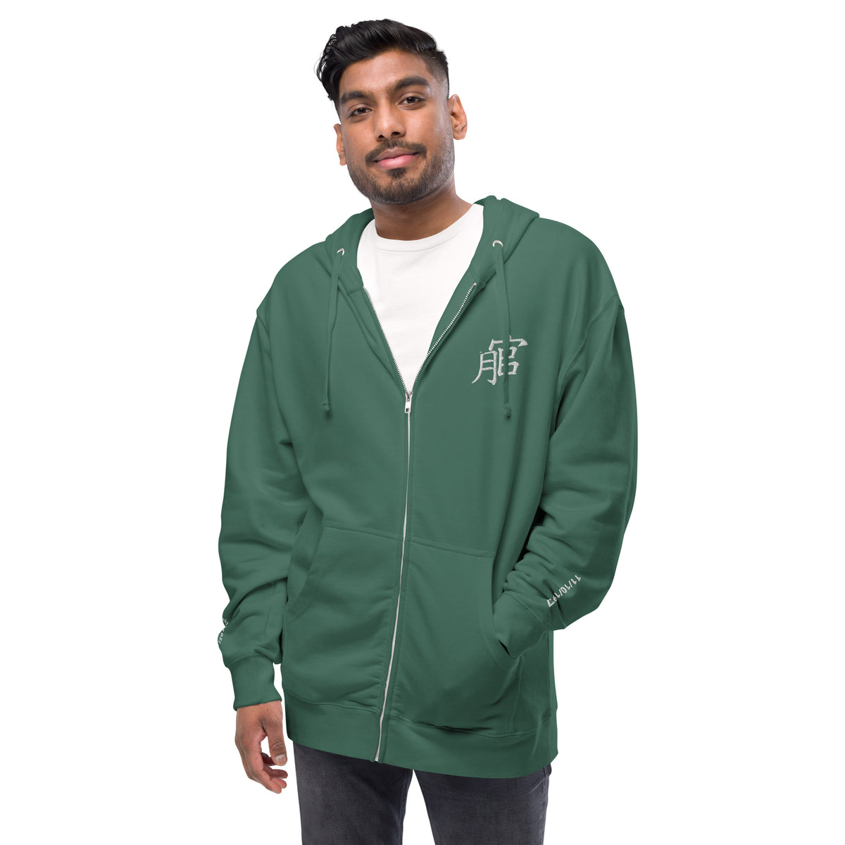 Andreco B.fleece zip up hoodie
