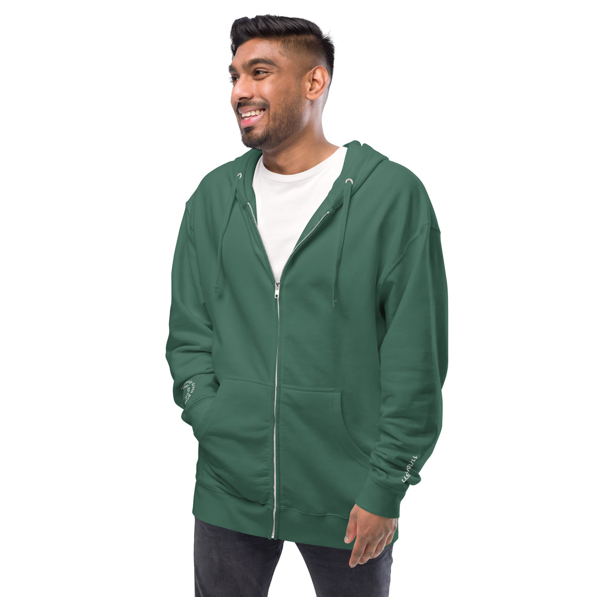 Andreco B. .2 fleece zip up hoodie