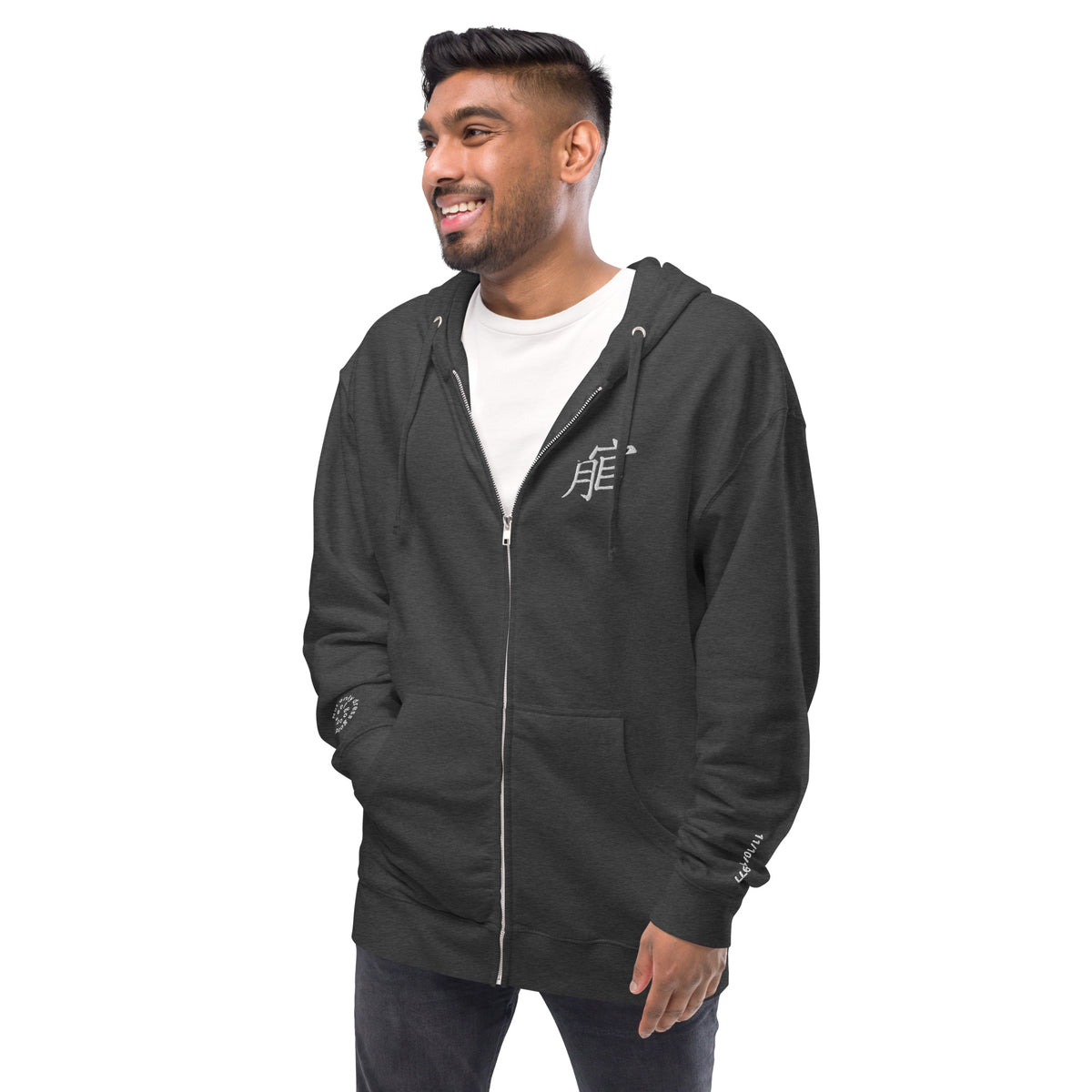 Andreco B.fleece zip up hoodie