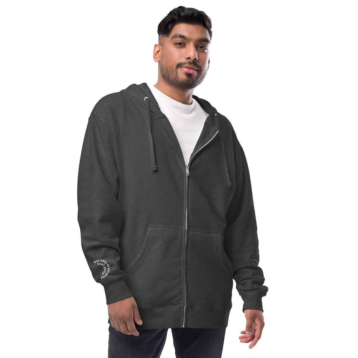 Andreco B. .2 fleece zip up hoodie