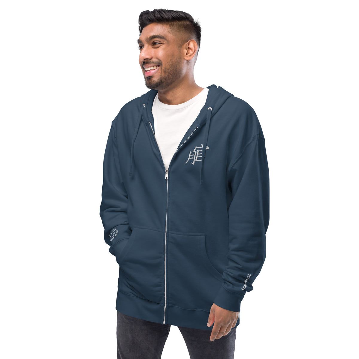 Andreco B.fleece zip up hoodie